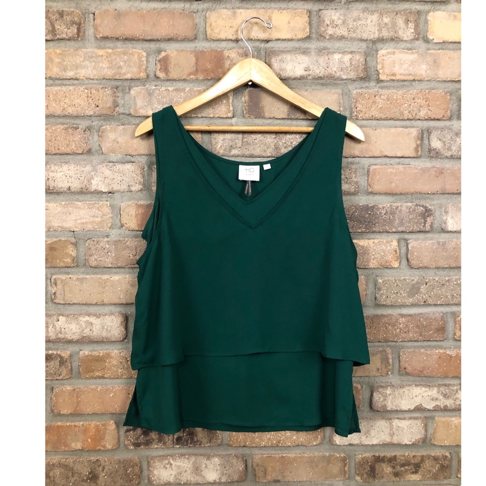 Cedez Tank (green) for ANTHROPOLOGIE